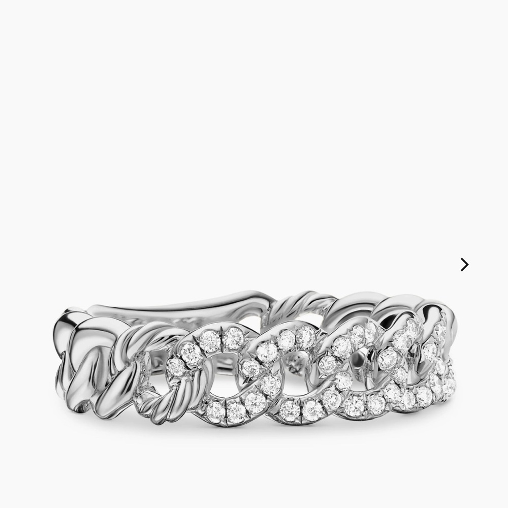 David Yurman Silver Chain Link Ring